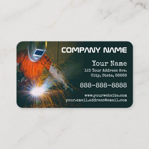 Welding Sparks Business Card