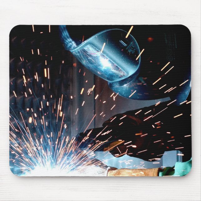 Welding Sparks Mouse Pad (Front)