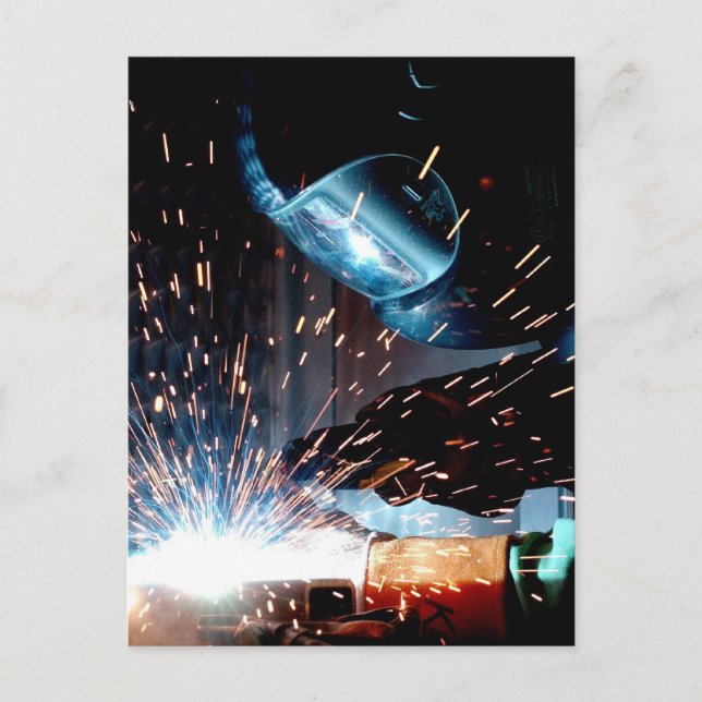 Welding Sparks Postcard (Front)