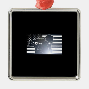 Welding: The Thin Metal Line Flag Ornament