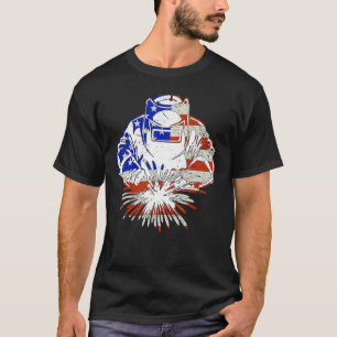 Welding Vintage American Flag Welder T-Shirt