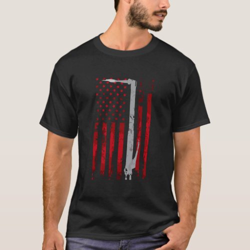 Welding Vintage Patriotic Usa American Flag Welder T_Shirt