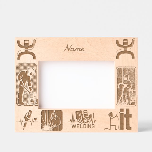 WELDING WELDER custom gifts  Engraved Frames (Front)