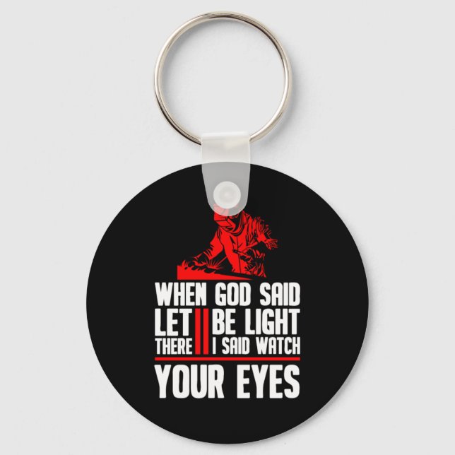 Welding Welder Fabricator Keychain (Front)