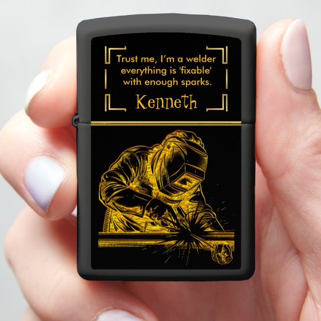 Welding with Brilliance Zippo Lighter (In Hand)