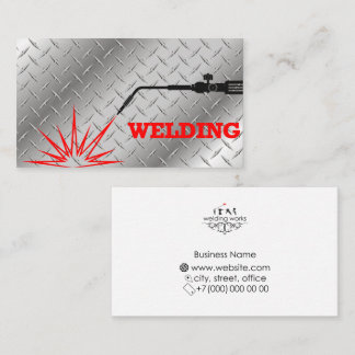 Welding work business card