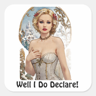 WelI Do Declare! Sexy Sticker Mucha Style