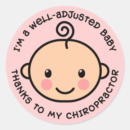 Well_Adjusted Baby Chiropractic Stickers