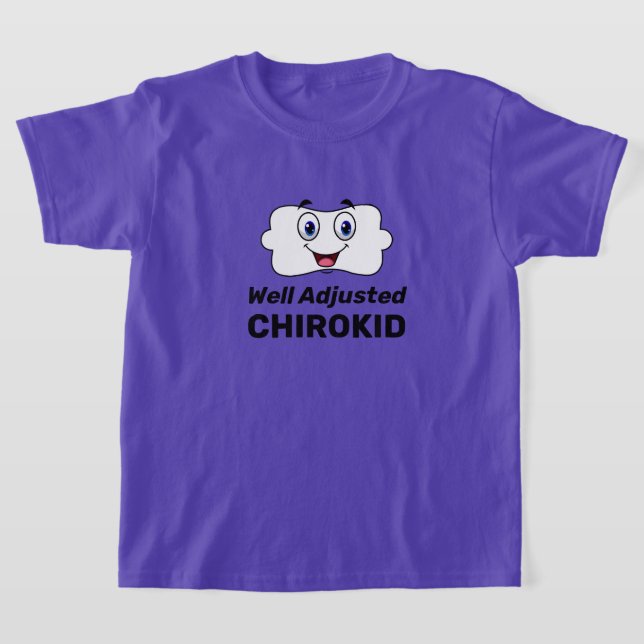 Well Adjusted ChiroKid Chiropractic T-Shirt (Laydown)