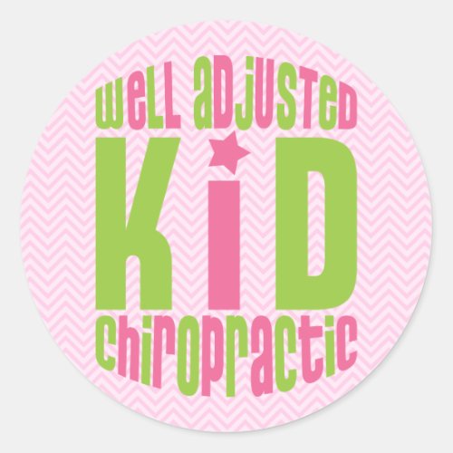 Well Adjusted Chiropractic Kid Stickers