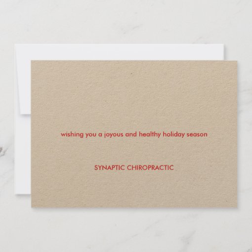 Well Adjusted Christmas Chiropractic Flat Card Zazzle