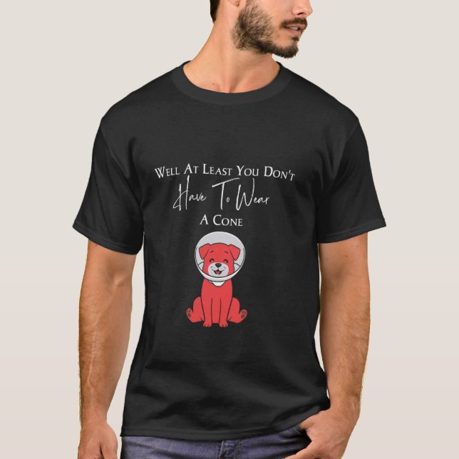 Well At Least You Don't Have To Wear A Cone T-Shirt (Front)