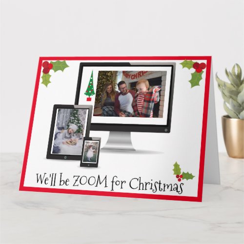 Well Be Zoom for Christmas Virtual Photo Template