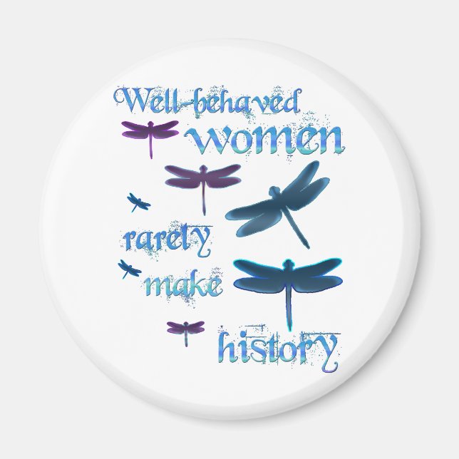 Well-behaved Dragonflies Magnet (Front)