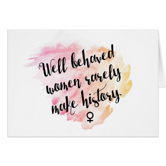 Well Behaved Women Cards (Front Horizontal)