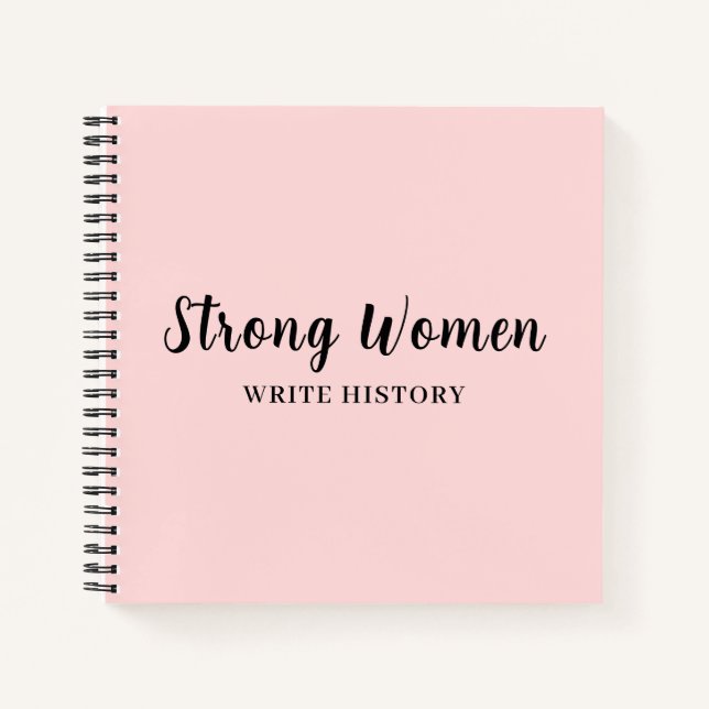 Well Behaved Women Feminist Quote Design Notebook (Front)