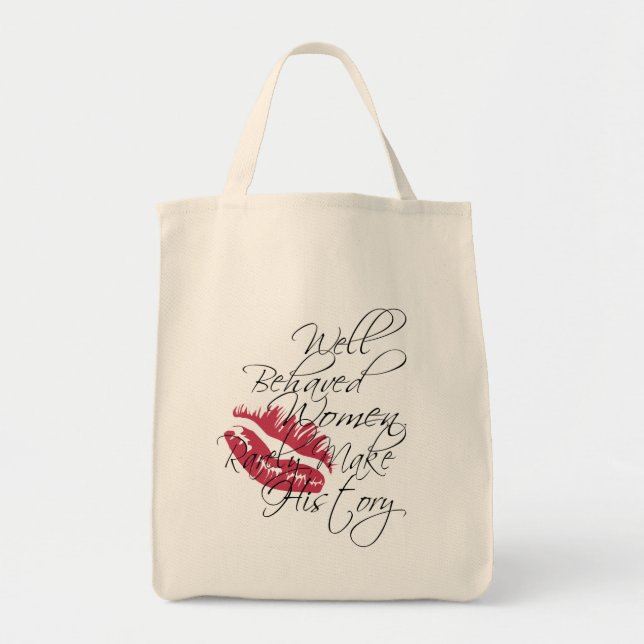 Well behaved women organic tote (Front)