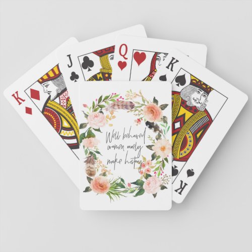 Well Behaved Women Playing Cards