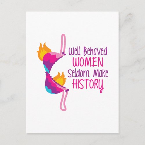 Well Behaved Women Postcard