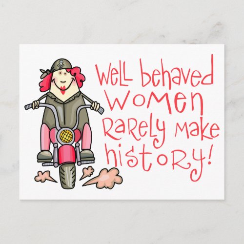 Well Behaved Women Postcard