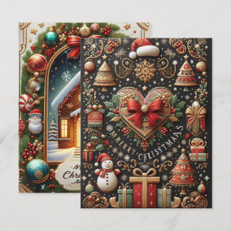 Well designed unqiue Christmas card