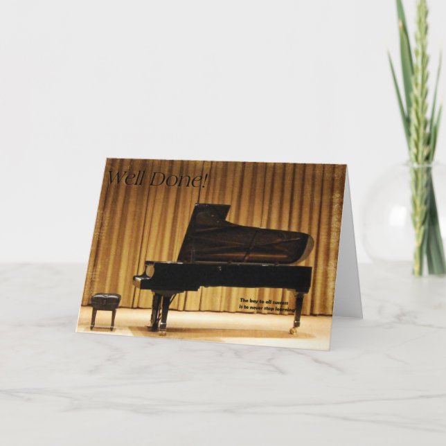 Well Done! Card (Front)