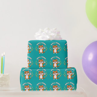 Well Done ! Cat Wrapping Paper