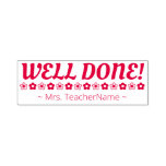 [ Thumbnail: "Well Done!" Educator Rubber Stamp ]
