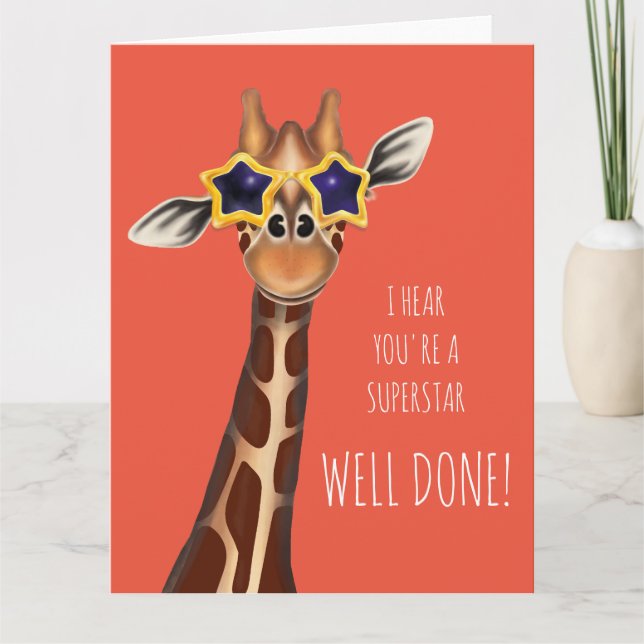 Well Done 'I hear you're a SUPERSTAR' Card (Front)