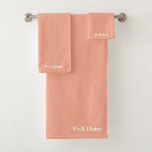 Well Done Melon Bath Towel Set