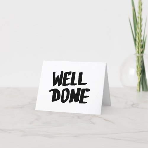 Well Done Recognition Positive Praise for Students Thank You Card