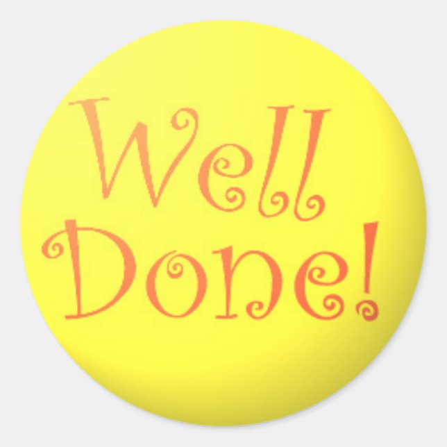 Well Done! stickers (Front)