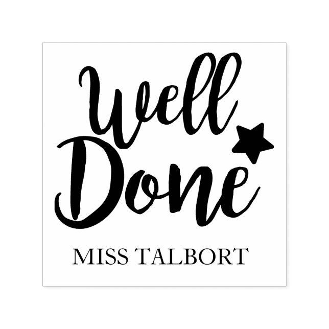 Well Done Teacher stamp (Design)