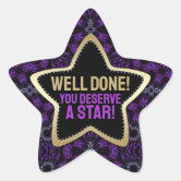Gold Star Stickers Well Done Personalised Thank You Reward Fast