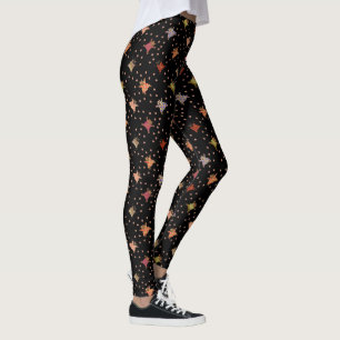 Well Dressed Cats Making Paw Trails Leggings