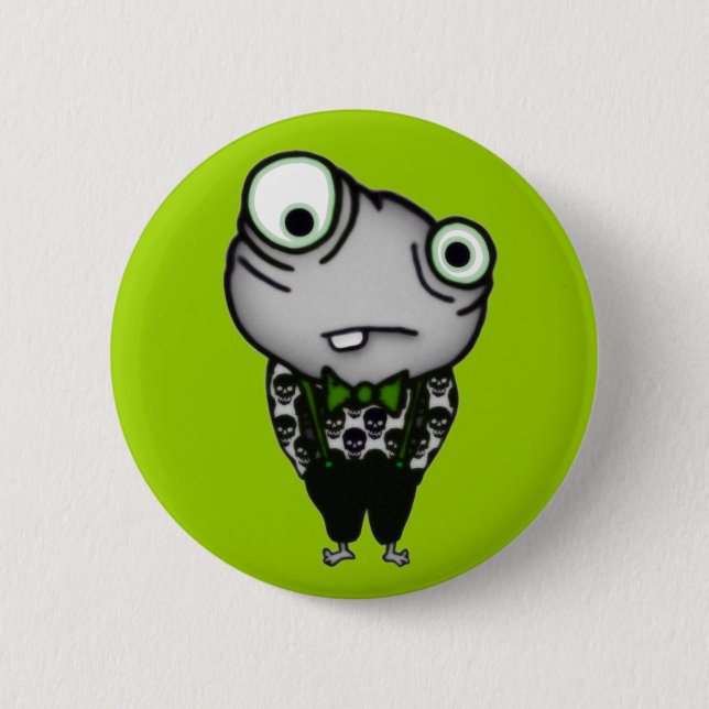 Well Dressed Monster Button (Front)