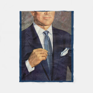 well-dressed mystery man fleece blanket
