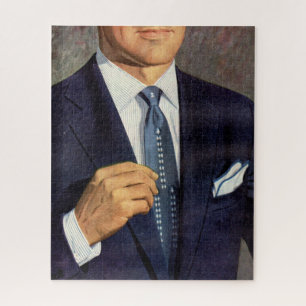 well-dressed mystery man jigsaw puzzle