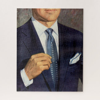 well-dressed mystery man jigsaw puzzle