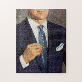 well-dressed mystery man jigsaw puzzle