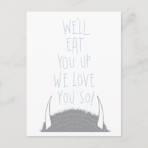 Well Eat You Up We Love You So _ Blue Postcard