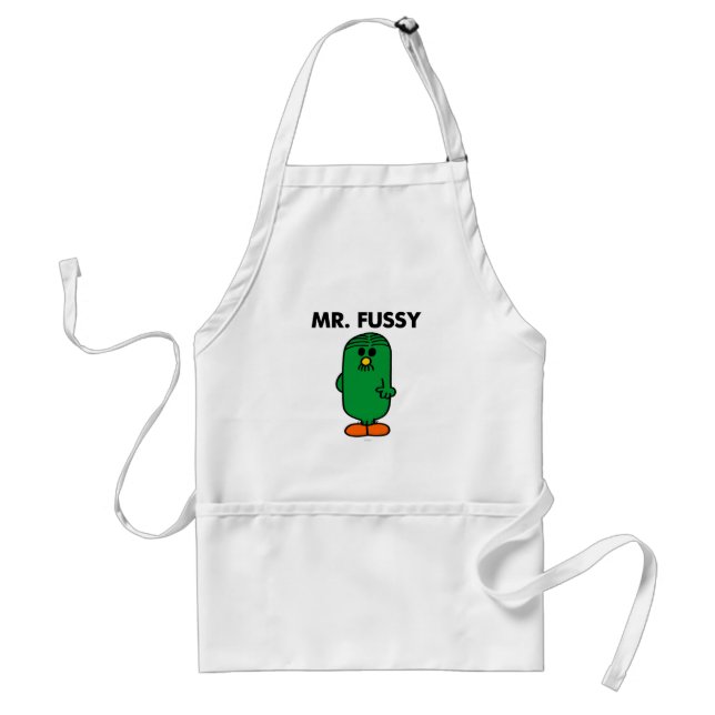 Well-Groomed Mr. Fussy Adult Apron (Front)