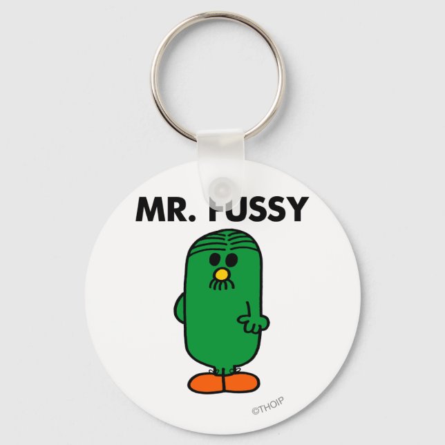 Well-Groomed Mr. Fussy Keychain (Front)