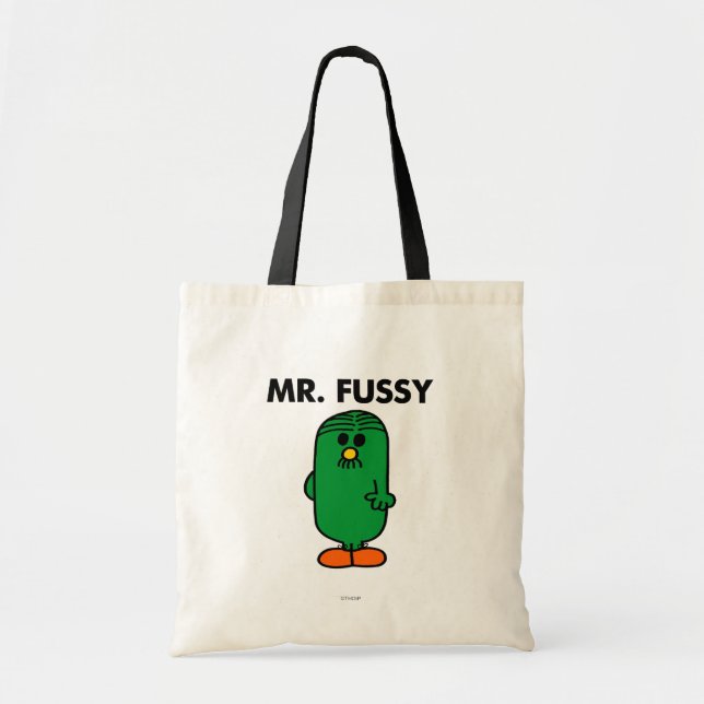 Well-Groomed Mr. Fussy Tote Bag (Front)