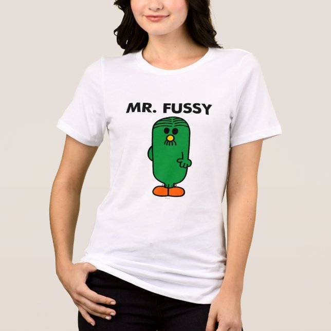 Well-Groomed Mr. Fussy Tri-Blend Shirt (Front)