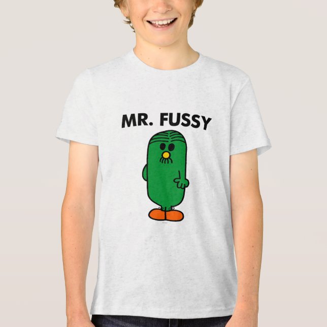 Well-Groomed Mr. Fussy Tri-Blend Shirt (Front)