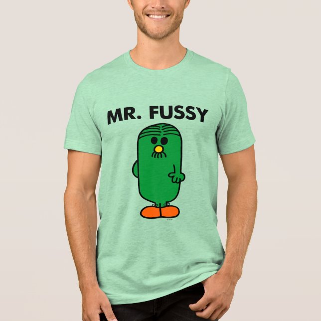 Well-Groomed Mr. Fussy Tri-Blend Shirt (Front)