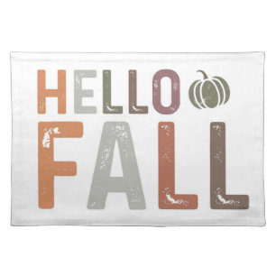 Well Hello Fall Cloth Placemat