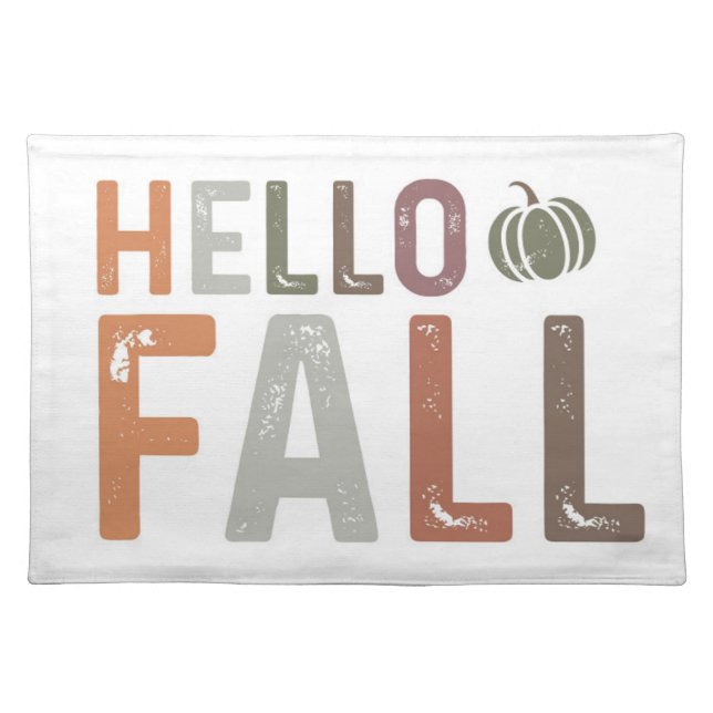 Well Hello Fall Cloth Placemat (Front)