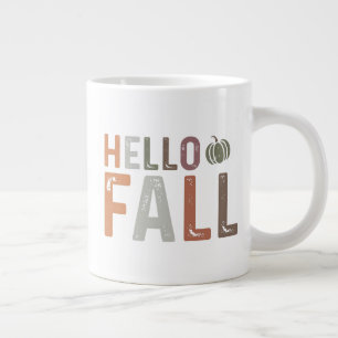 Well Hello Fall Giant Coffee Mug